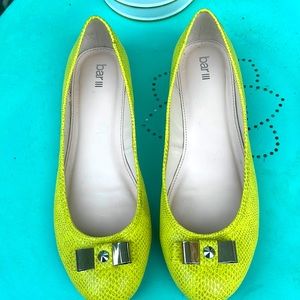 Shoes Bar lll size 11 - in great condition lime green
